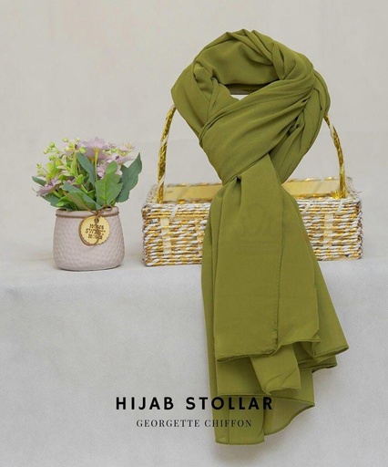 1 Pc Chiffon Plain Hijab
